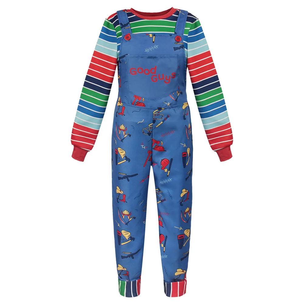 Party Games Kids And Adults - 2025 Chucky Cosplay Costume Shirt Pants