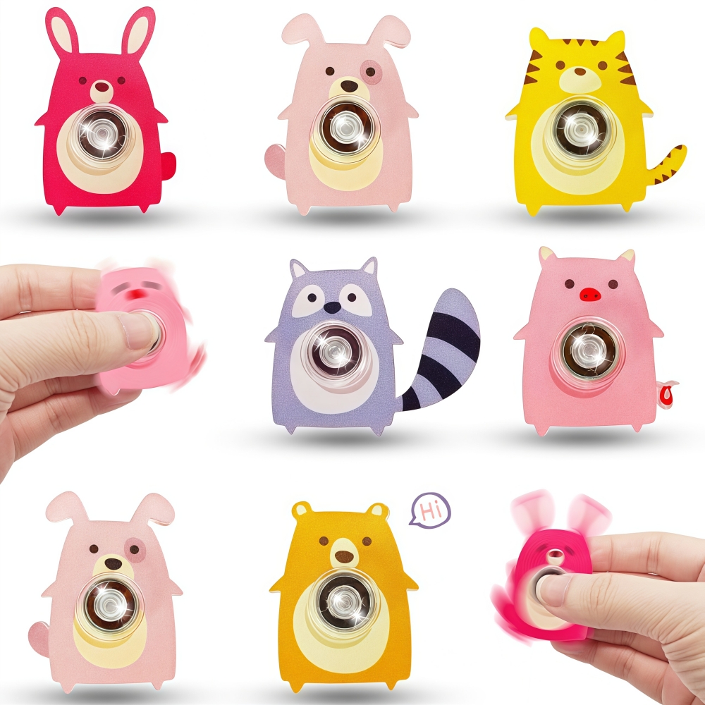 Party Games Easter - Cartoon Acrylic Animal Fidget Spinner Assorted