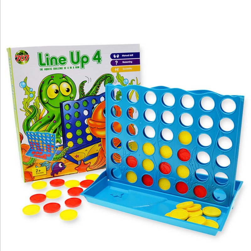 Party Games At Home - 3D Four-in-a-Row Board Game for Kids