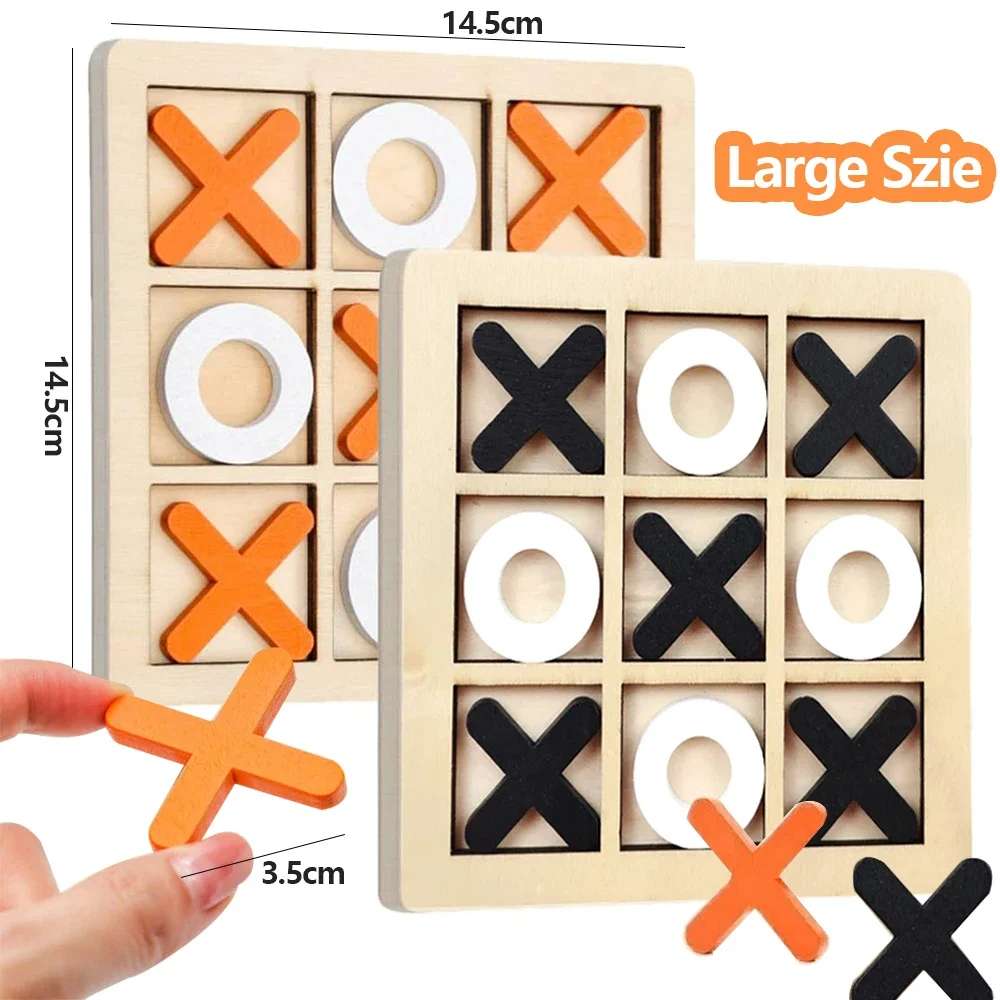 Wooden XO Tic Tac Toe Game Min - đánh giá và giá Party Games At Home