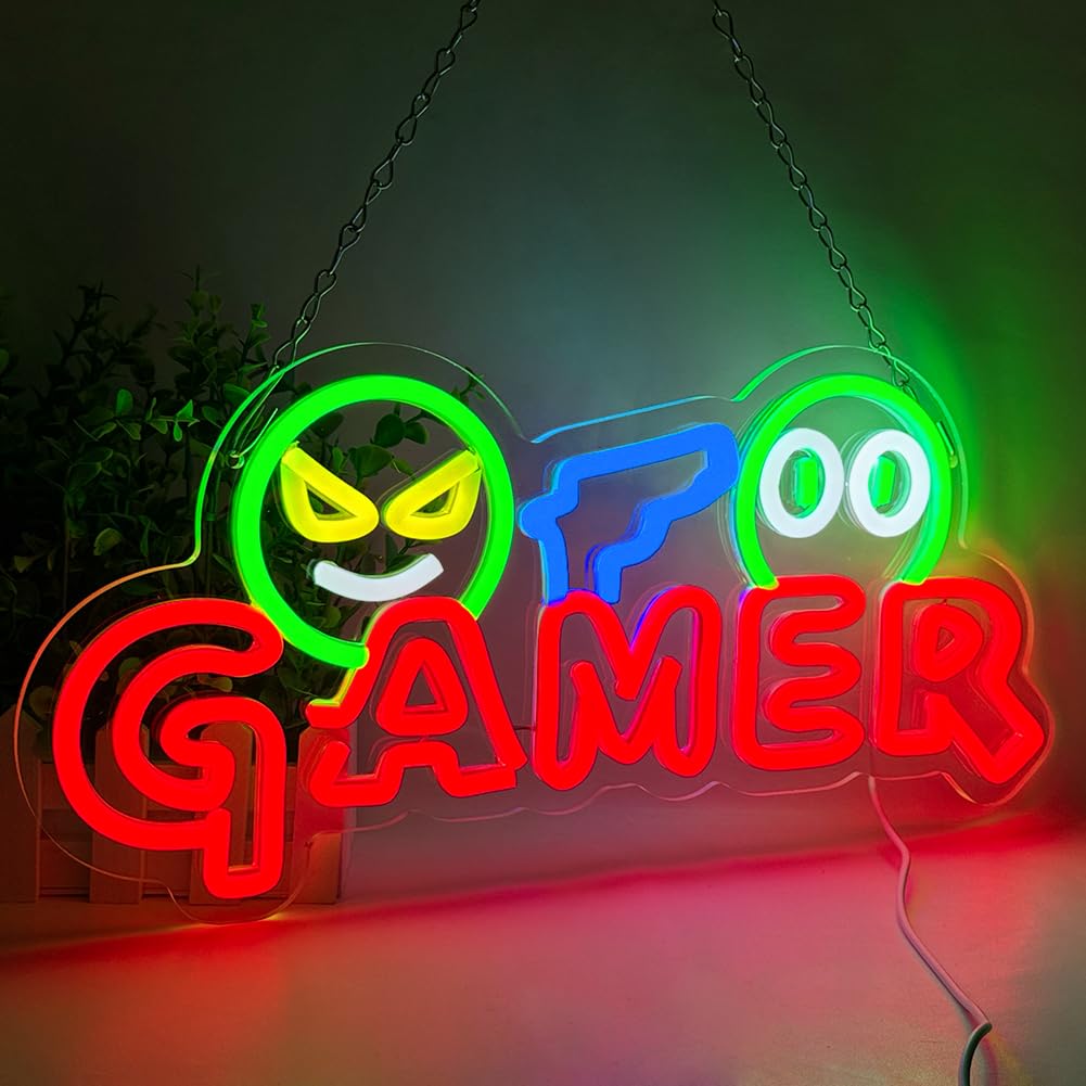 Gamer Neon Sign LED Wall Light - đánh giá và giá Party Games Easter