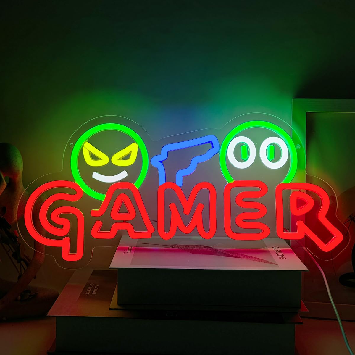 Gamer Neon Sign LED Wall Light - đánh giá và giá Party Games Easter
