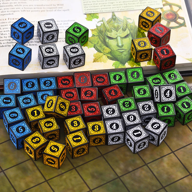 10PCS/Set Acrylic Dice Set D6  - đánh giá và giá Party Games Easter
