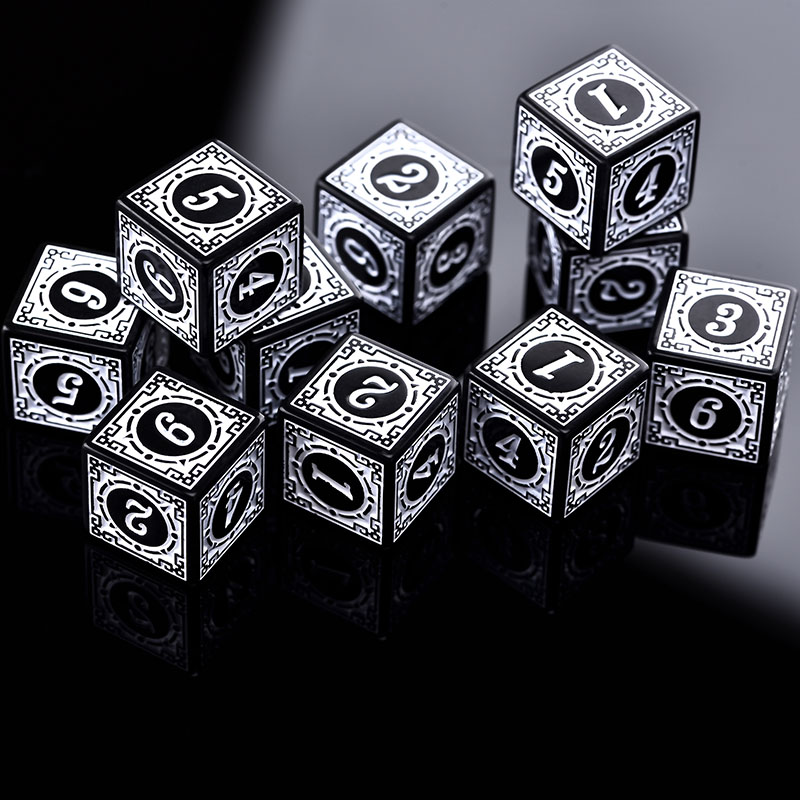 10PCS/Set Acrylic Dice Set D6  - đánh giá và giá Party Games Easter