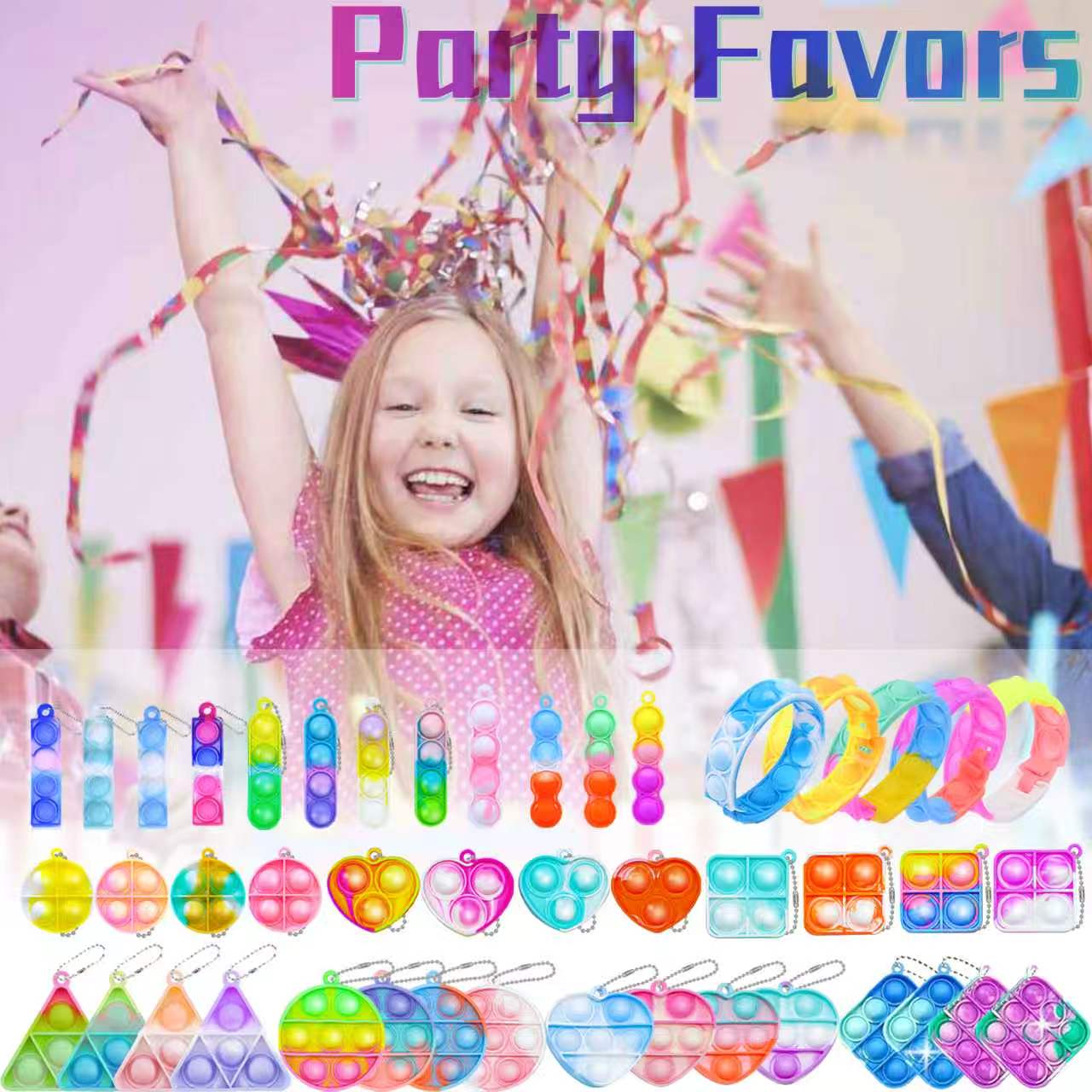 Mini Pop Keychain Fidget Toys  - đánh giá và giá Party Games Kids Birthday