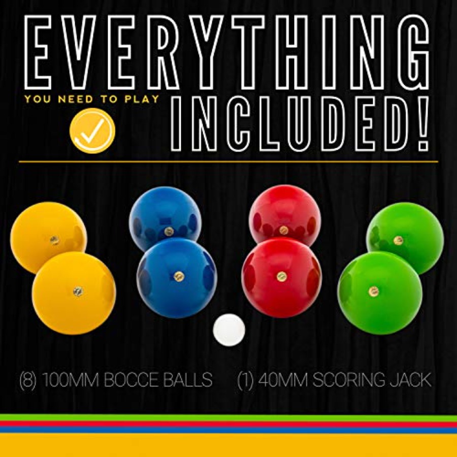 Bocce Ball Set 8 Wooden Balls  - đánh giá và giá Bocce Ball Lawn
